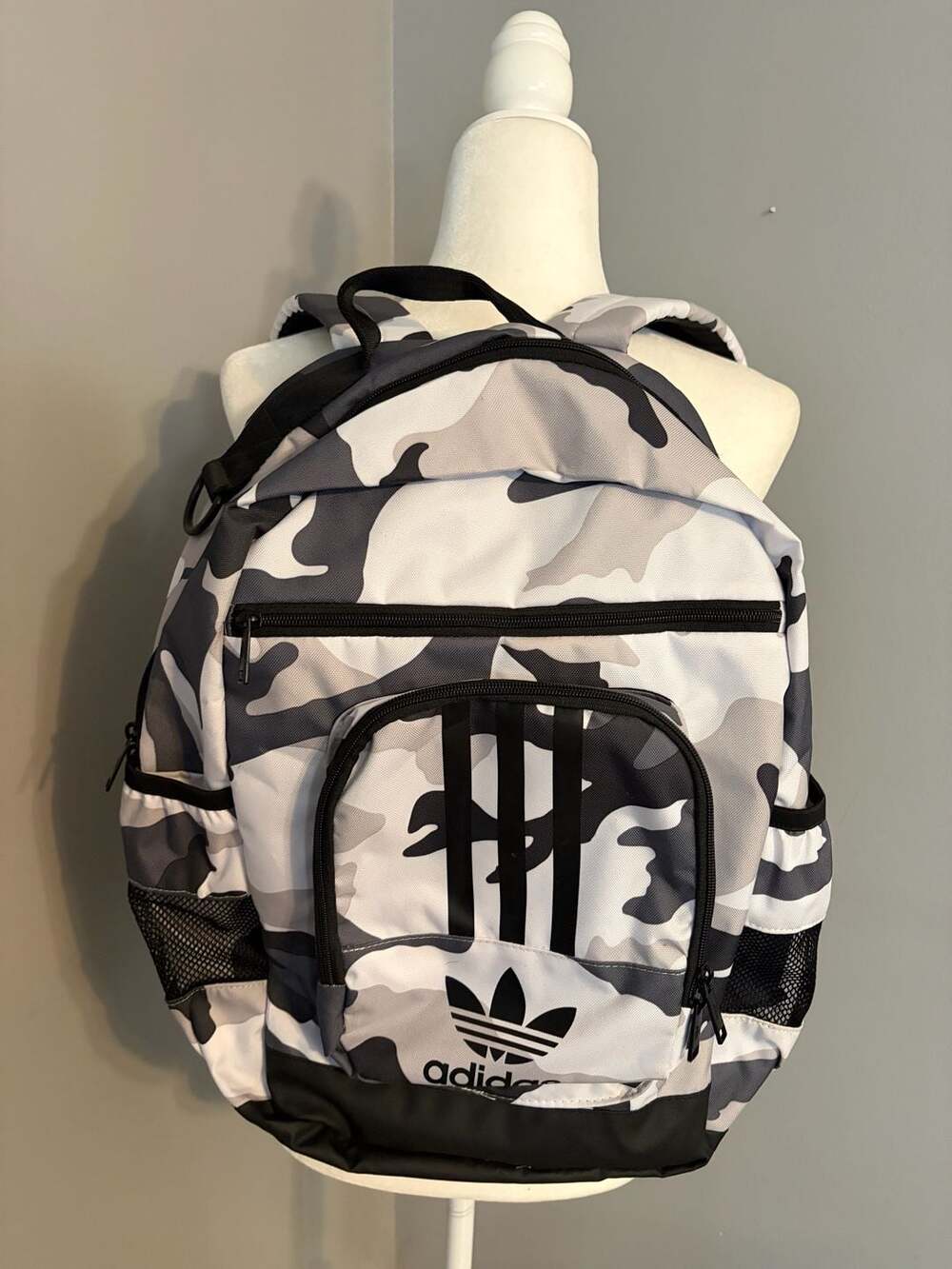 Adidas National 3-Stripes Grey Camo Backpack